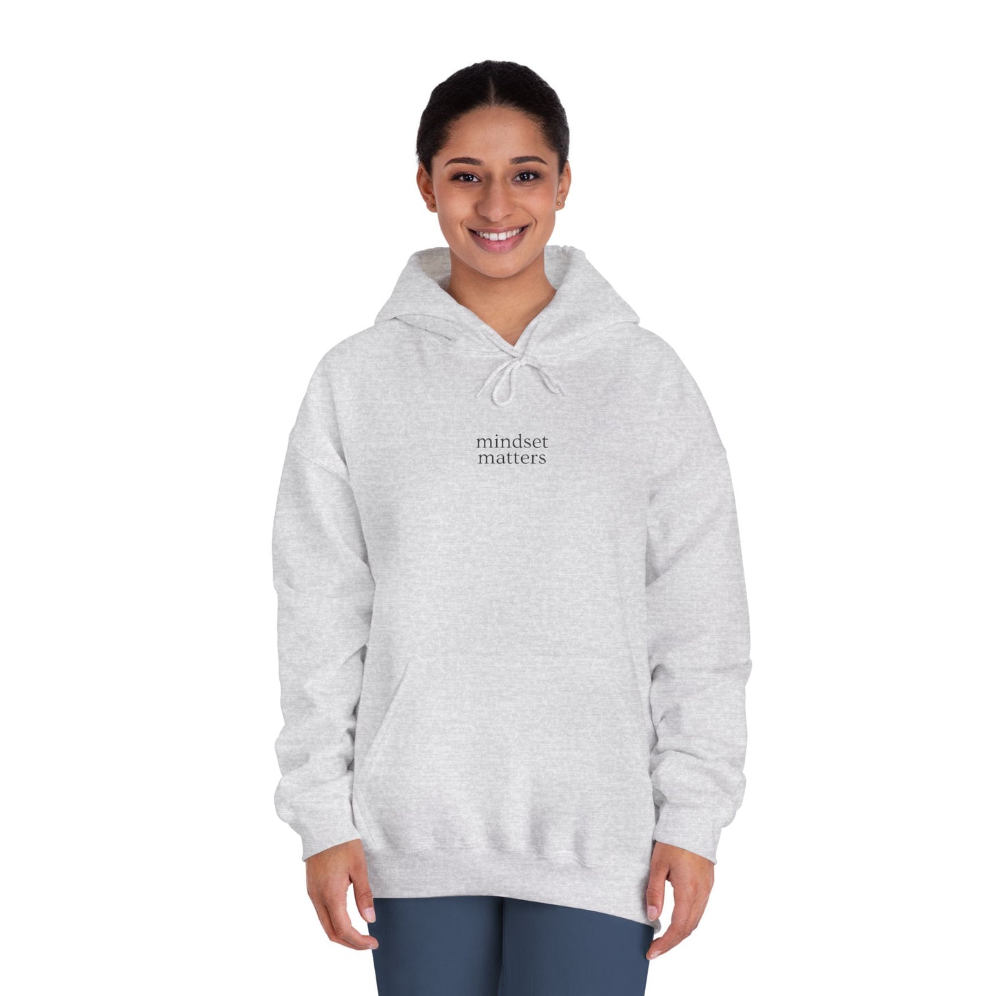 Ash Gray Mindset Matters Hoodie