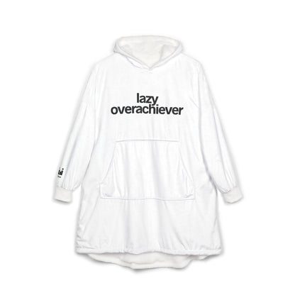 lazy overachiever hoodie blanket