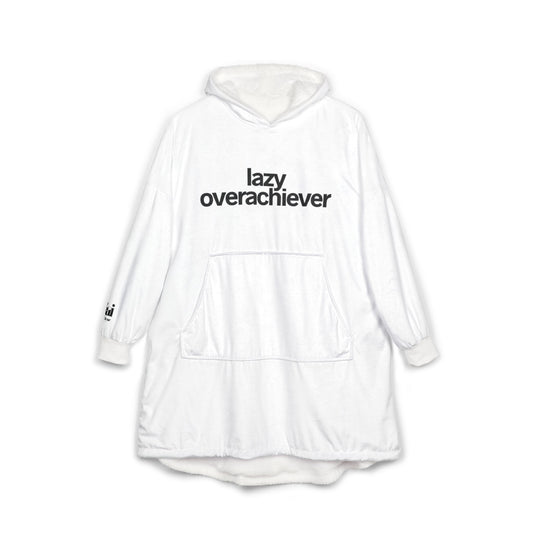 lazy overachiever hoodie blanket