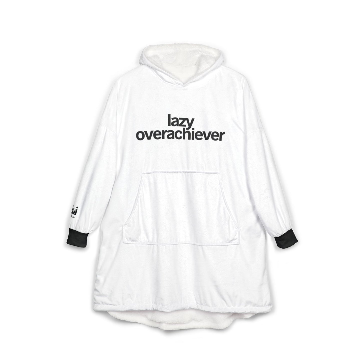 lazy overachiever hoodie blanket