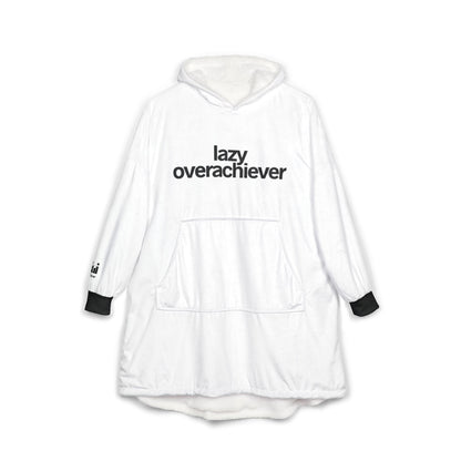 lazy overachiever hoodie blanket