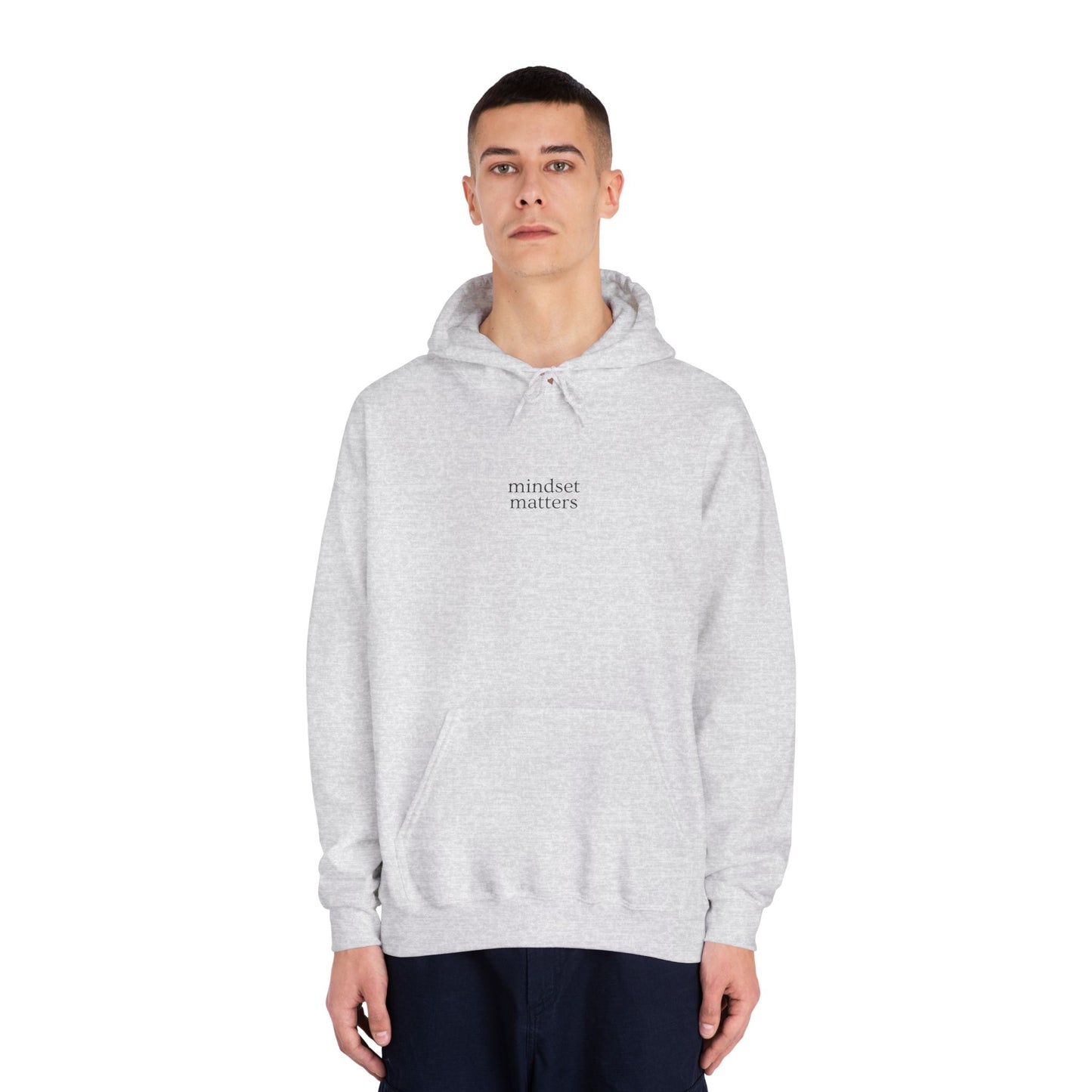 Ash Gray Mindset Matters Hoodie