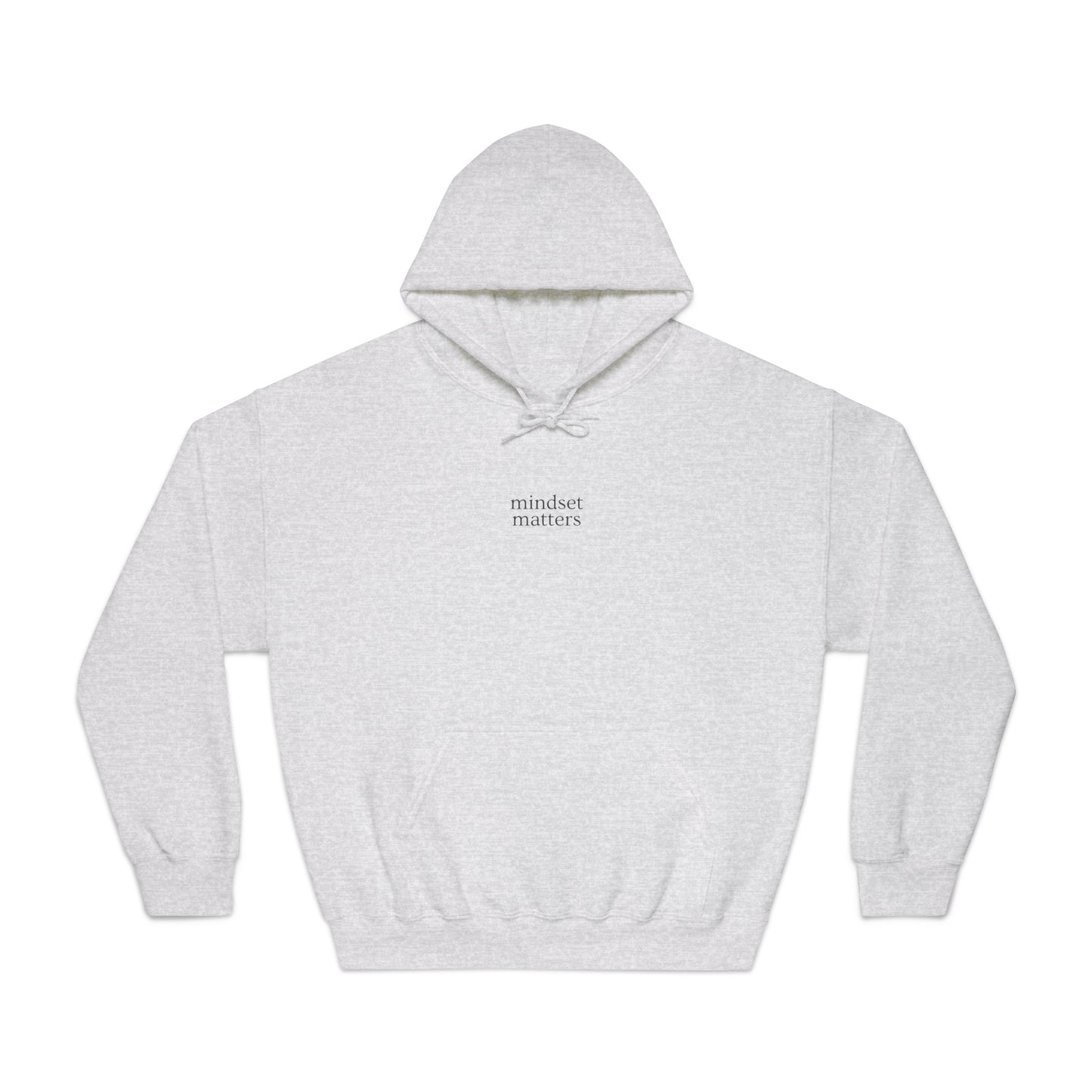 Ash Gray Mindset Matters Hoodie